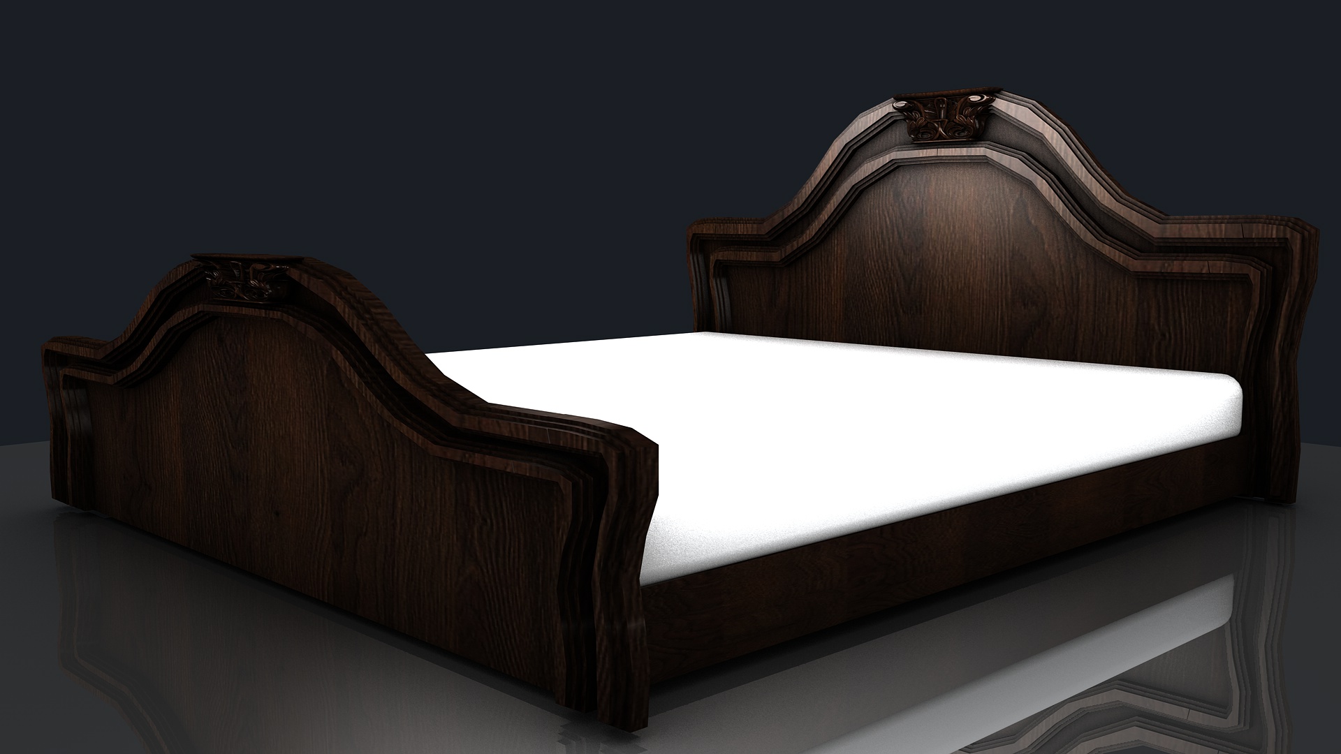 bed-mab-93-木制床